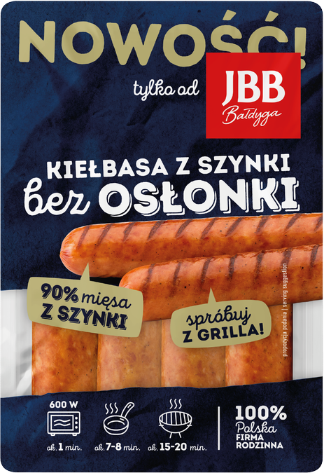 Kiełbasa z Szynki bez Osłonki