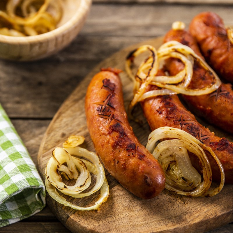 Kiełbasa w&nbsp;marynacie na&nbsp;ostro
