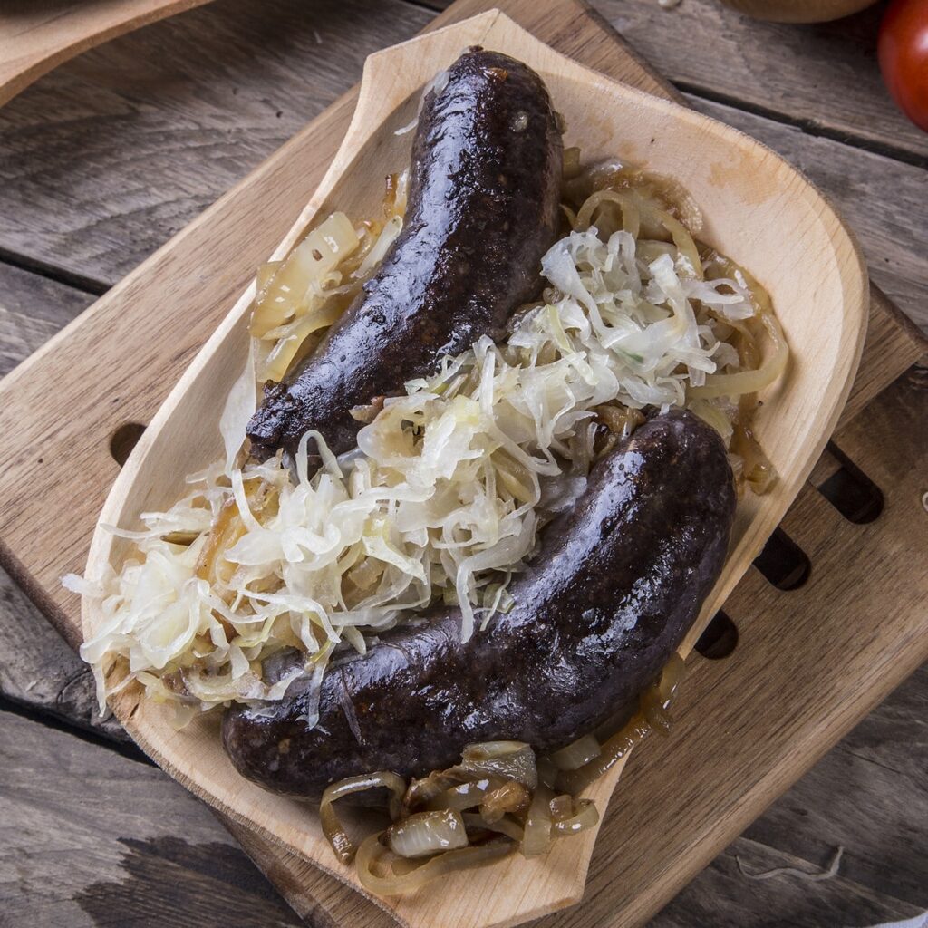 Kaszanka z&nbsp;kapustą i&nbsp;cebulą